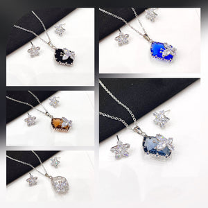 zircoon diamond set
